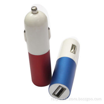 Two kinds of different aluminum foil, gold USB car charger, long